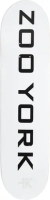 Скейтборд Доска Zoo York Logo Block 8 (белый)
