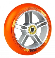 Самокат Колесо Eagle Radix 5D 115 (серебристый/оранжевый)