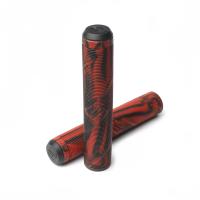 Самокат Грипсы Striker (черный/красный)