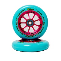 Самокат Колесо River пара Brian Noyes 110 (зеленый/фиолтовый)