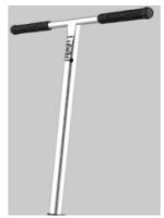 Самокат Руль LMT23 34.9 (серебристый)