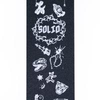 Самокат шкурка Solid Партаки (черный/белый) 