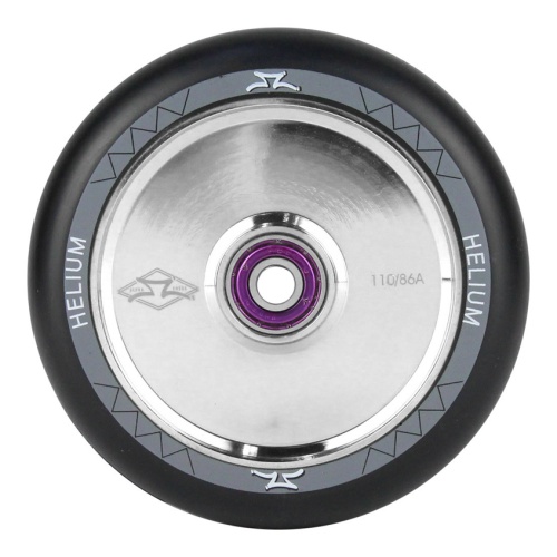 Самокат колесо AO Helium (черный/хром)