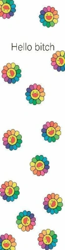 Самокат Шкурка Hello Bitch Flower Power (белый)