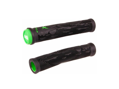 BMX Грипсы ODI Hucker (черный/зеленый)
