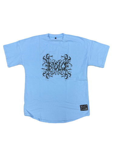 Одежда Футболка Быдло гранж S (голубой)
